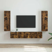 Mobile TV da parete 2 pcs Rovere fumé 30 x 31 x 100 cm 892320