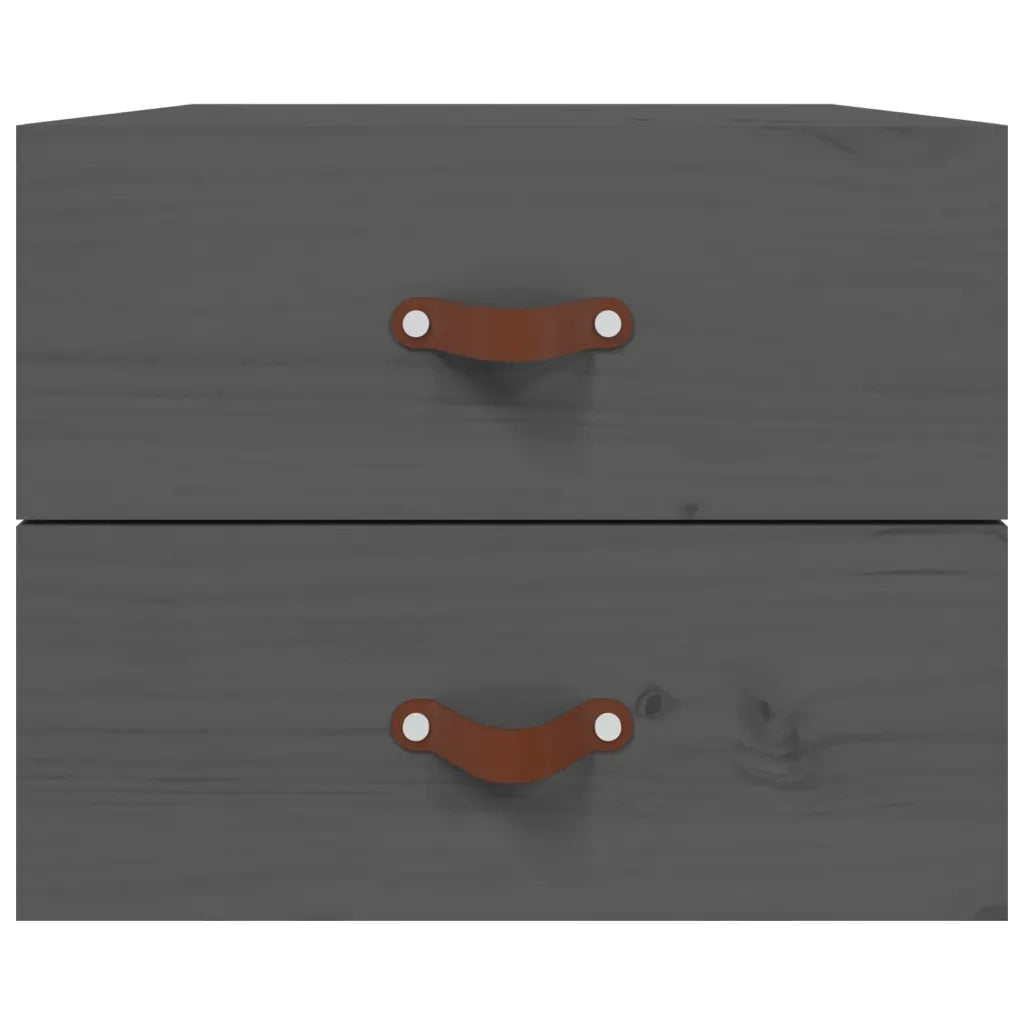 Comodino | Armadio da Notte | Mobiletto da notte a Muro Grigio 50x36x40 cm