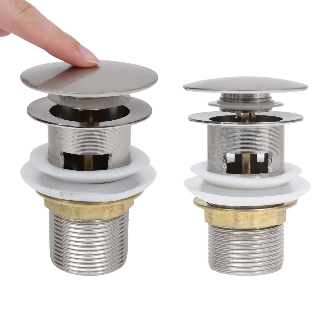 Scarico a Pressione Funzione Troppopieno Argento 6,4x6,4x9,1 cm CFW5930666