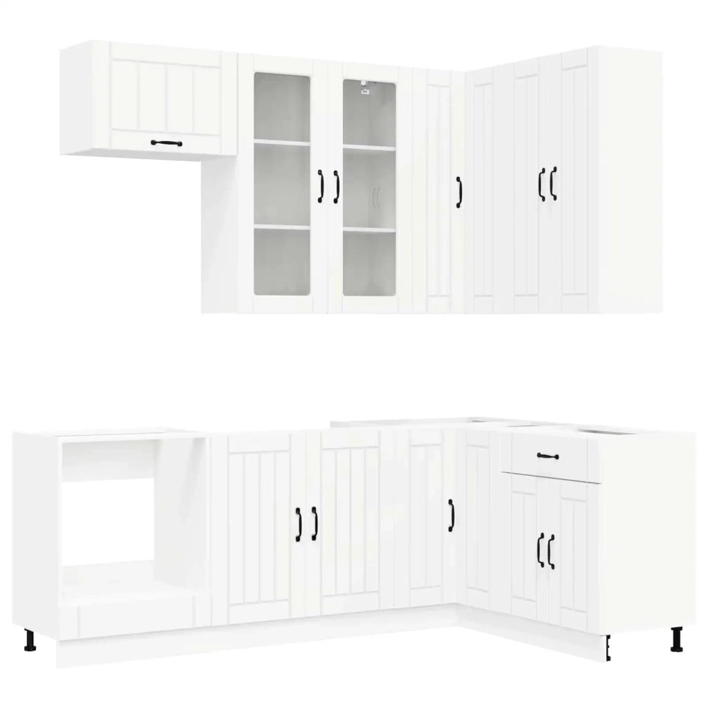 Unità Cucina LUCCA 8 pcs Bianco Legno ingegnerizzato 3438477