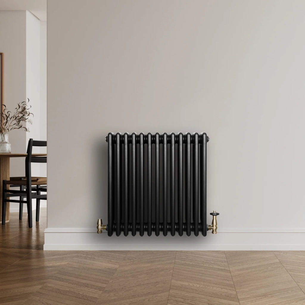 Radiatore Tradizionale 4 Colonne Orizzontale Nero 600 x 605 mm