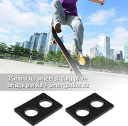 Supporti di riserva 10 pezzi - 6 mm di spessore - Drenaggio - Dampening - Skateboard/Longboard - Gommini di sostegno - Materiale PU duraturo - Supporti per skateboard