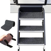 Matrice da campeggio 4 pezzi per piedi del camper, matrice per camper da assemblare, accessori da campeggio, panchina da picnic - 61*19 cm