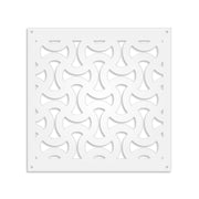 SNAKE - Pannello in PVC traforato - Parasole Misura: 98x98 cm, Colore: bianco