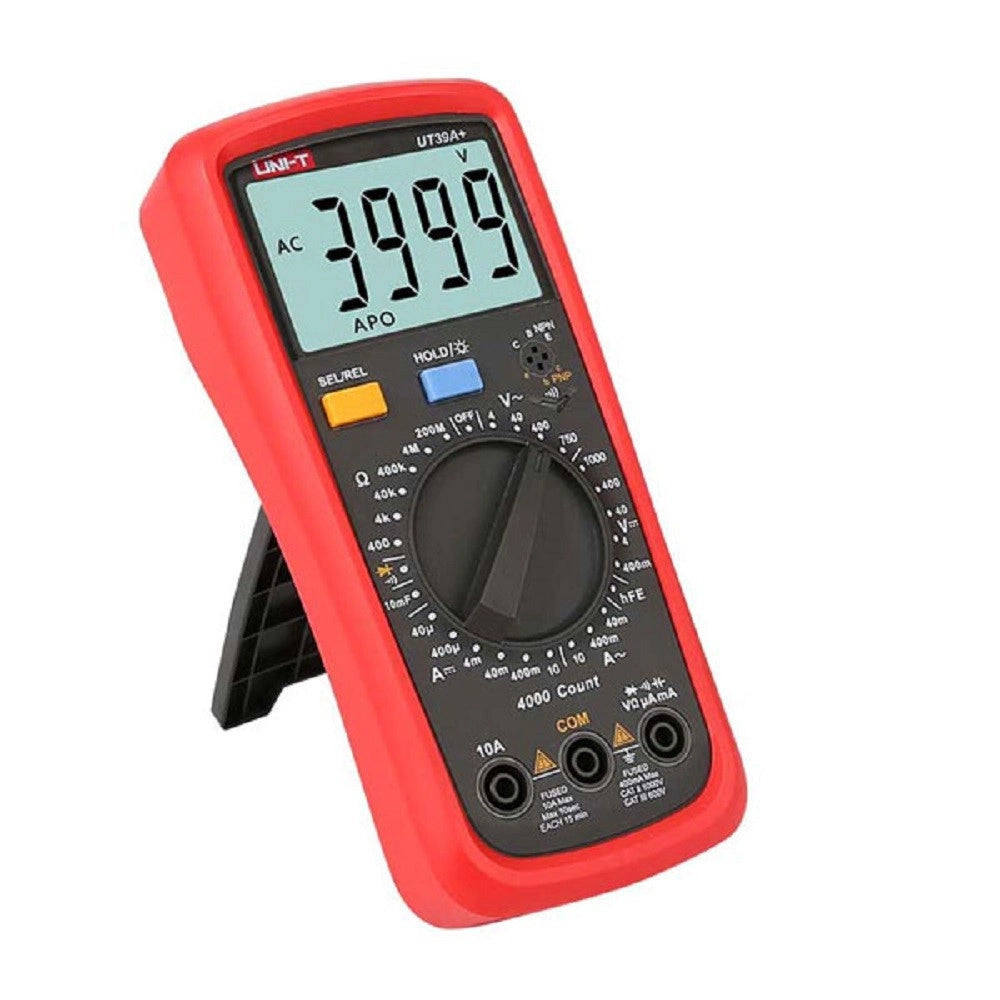 Trade Shop - Multimetro Tester Digitale Professionale Volt Ampere Farad Puntali Ut39a+ -