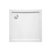 Piatto doccia 90x90 cm quadrato ribassato EASYFLAT resina H3.5 cm MONACO Bianco