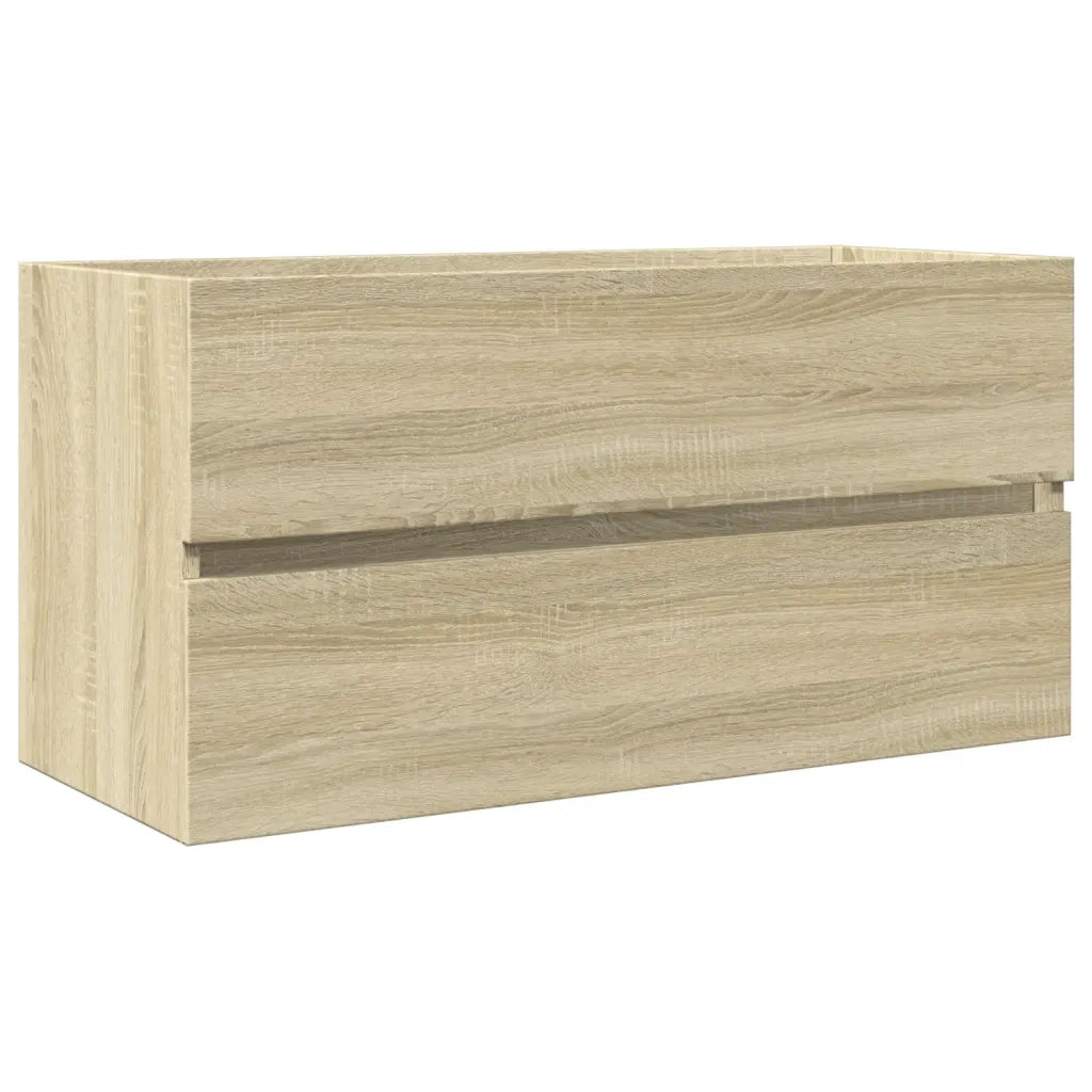 Mobile Lavabo Rovere Sonoma 90x38,5x45 cm in Legno Multistrato
