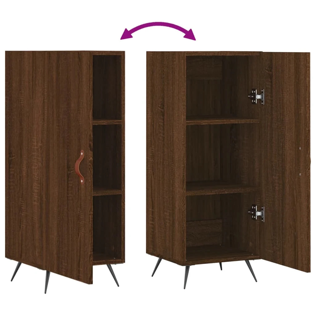 Buffet credenza cassettiera armadio mobile contenitore organizer per cucina soggiorno salotto 34,5 x 34 x 90 cm legno ingegnerizzato marrone 02_0031203