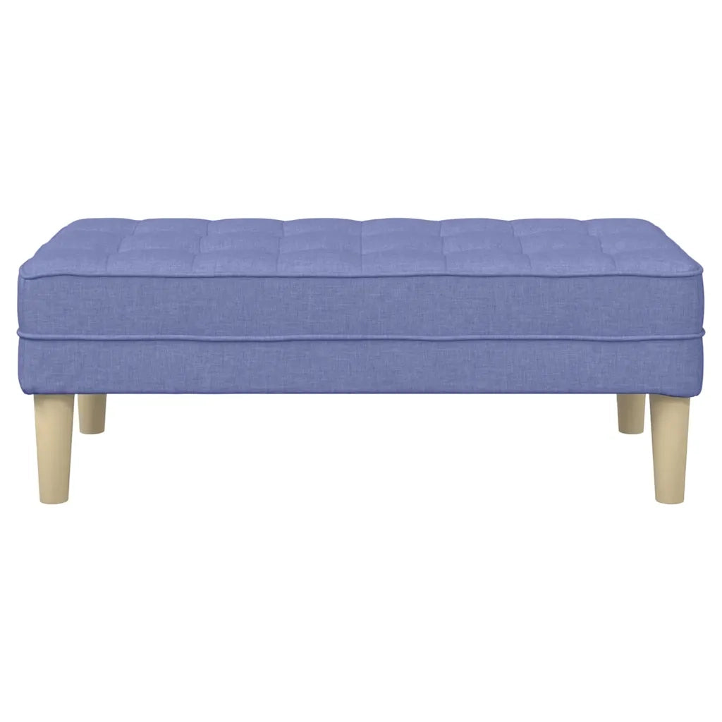 panchina con cuscino Blu jeans 113 x 57 x 39 cm Tessuto CFW5370924