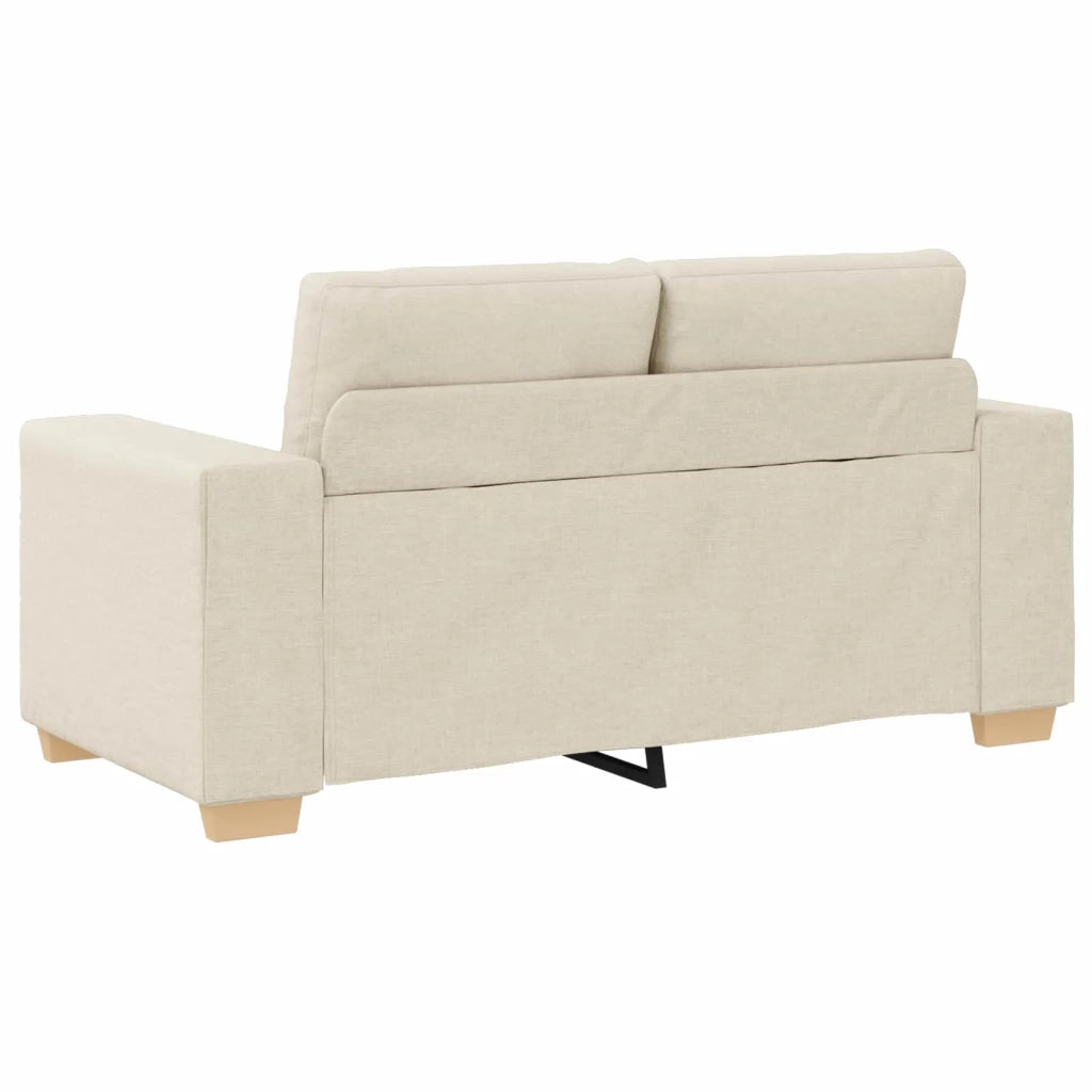 Divano 2 pcs Beige 221 x 80 x 80 cm Tessuto misto lino 3324687