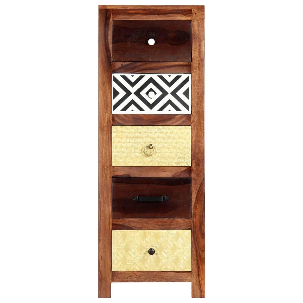 Buffet credenza mobiletto consolle mobile contenitore laterale 110 cm legno massello 4402053