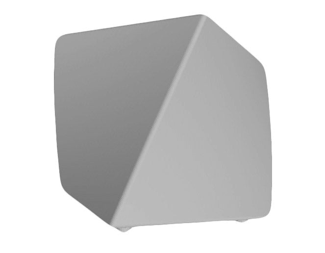 Vaso 45x45 cm in Resina Arkema Twisty Vase Bianco