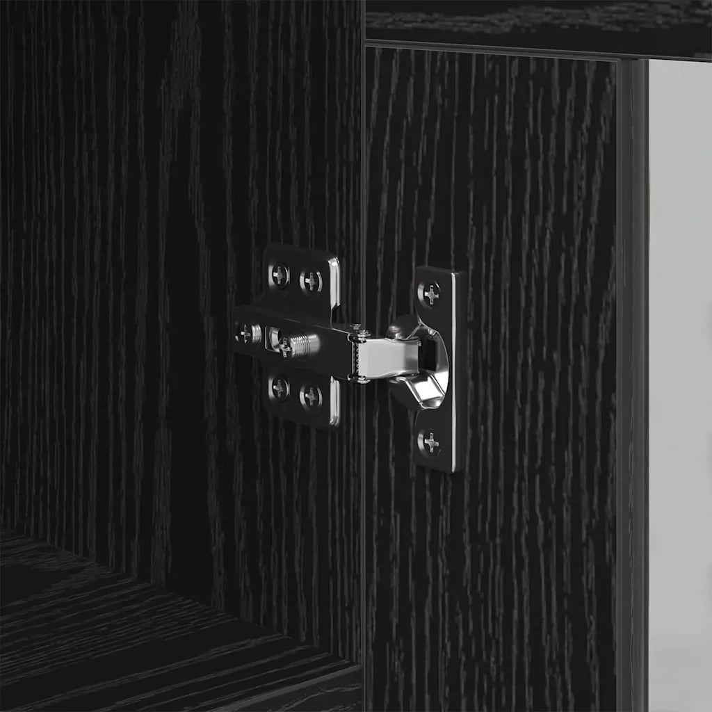 Credenza-Buffet-Armadio da cucina Rovere nero 34 x 34,5 x 90 cm Legno multistrato 111034