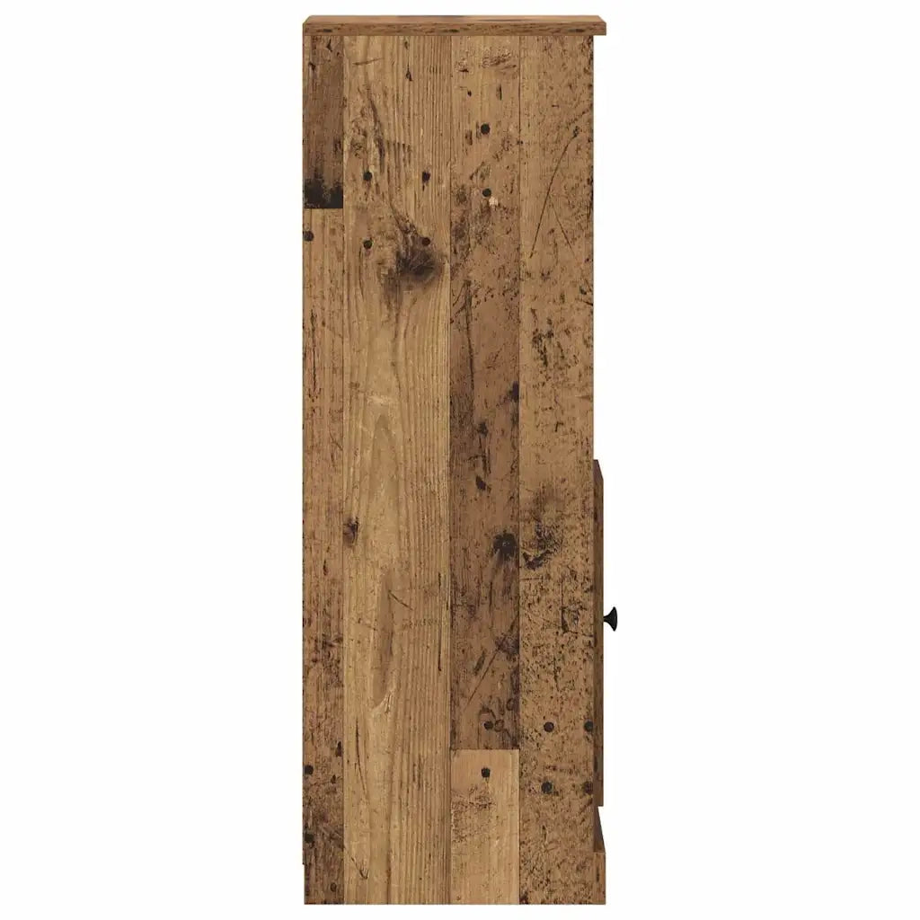 Credenza con cassetto 3 pz | Madia | Buffet da pranzo | Armadio da pranzo Legno vecchio Legno multistrato