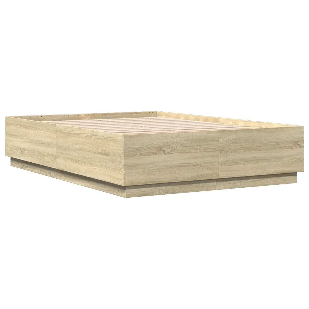 Giroletto Luci LED Rovere Sonoma 140x200 cm Legno Multistrato 3209613