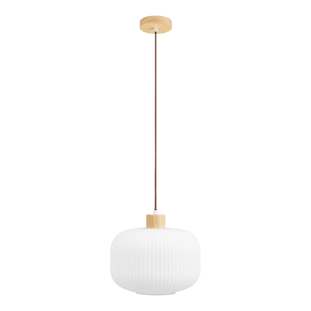 Lampada a Sospensione Argalo, Bianco, Vetro, 30x30x26 cm