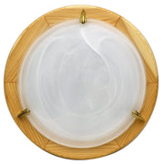 Plafoniera Candellux DUNA 30 cm legno naturale E27