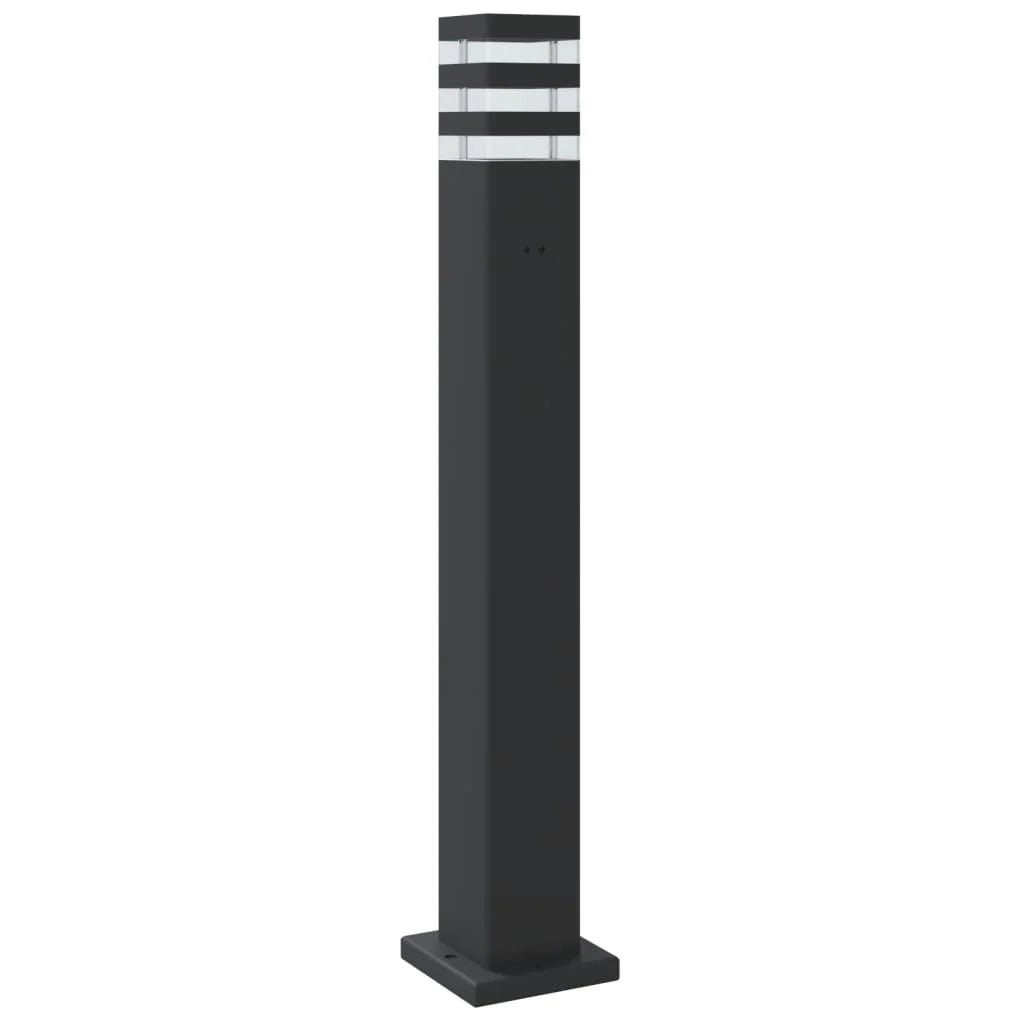 Lampada da terra per esterni 80 cm alluminio nero 02_0042513