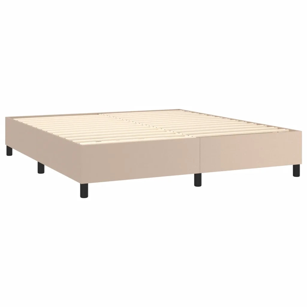 Giroletto a Molle con Materasso Cappuccino 180x200cm Similpelle 3142742