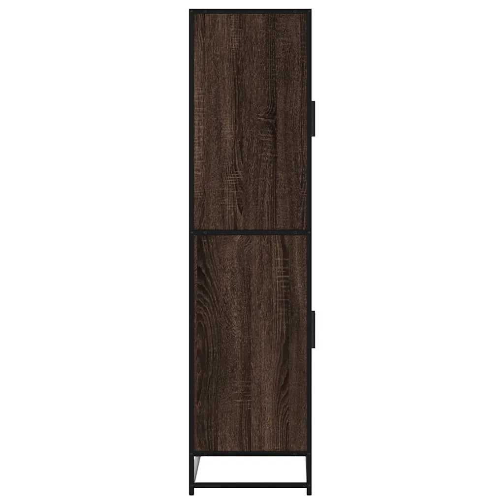 Credenza Rovere Marrone 68x35x139 cm in Truciolato 3300834