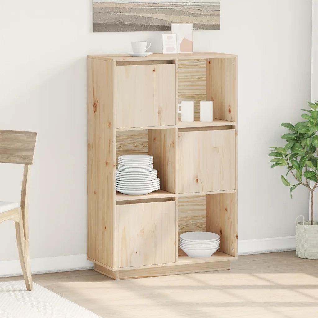 Credenza 74x35x117 cm in Legno Massello di Pino cod mxl 15017
