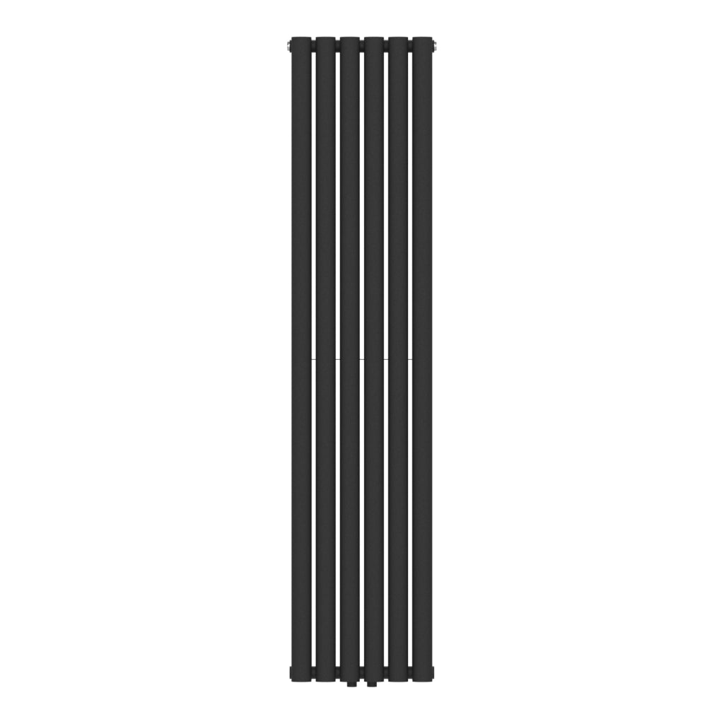 Termosifone Nore ad Acqua Calda Pannello Doppio con Elementi Tubolari 160 x 36 cm Nero [neu.haus]
