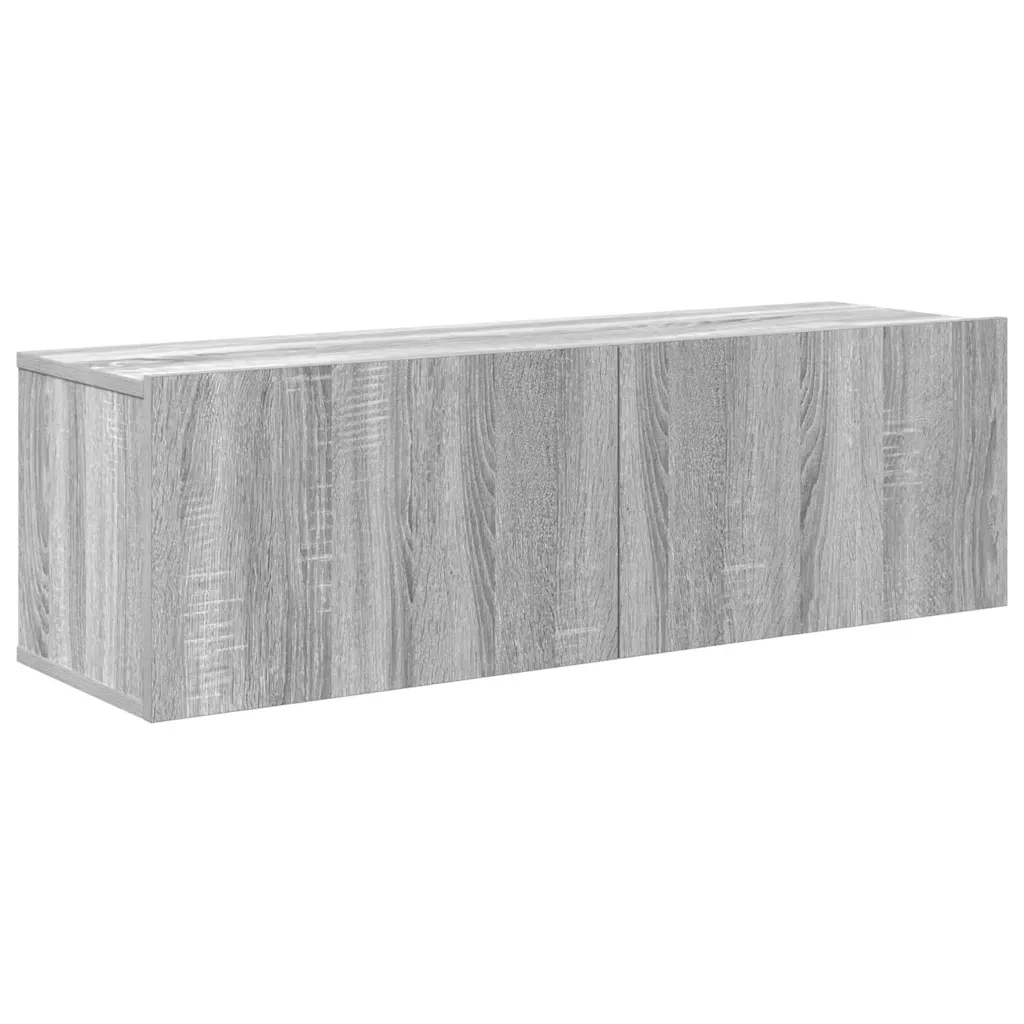 Set Mobili Porta TV 3 pz Grigio Sonoma in Legno Multistrato