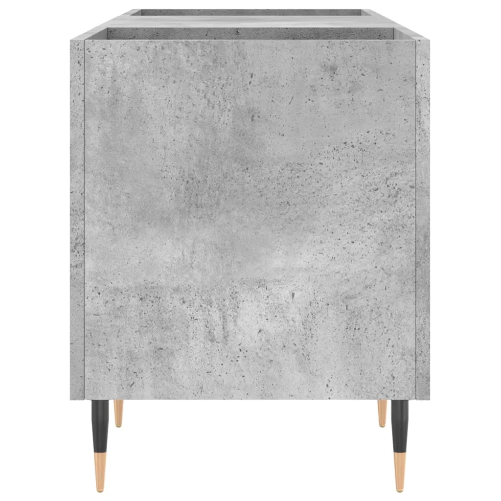 Mobile Porta Dischi Grigio Cemento 121x38x48 Legno Multistrato CFW8286594