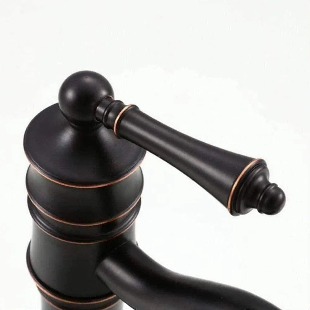 Rubinetto Da Lavabo Rea Vintage Old Black High