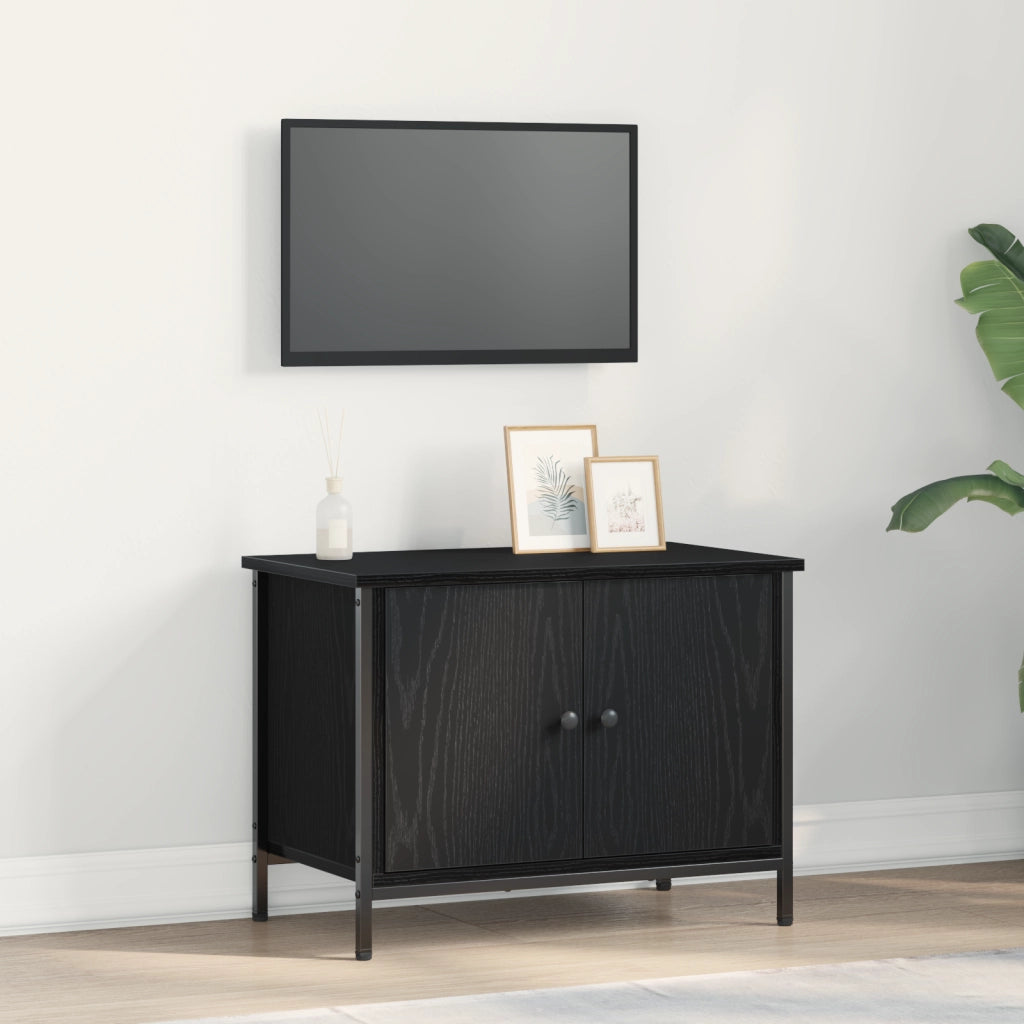 Supporto TV in rovere nero di Rovere nero Legno ingegnerizzato