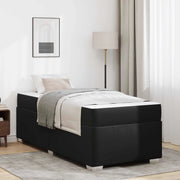 Struttura del letto con materasso Nero 100 x 200 cm Tessuto 3399226