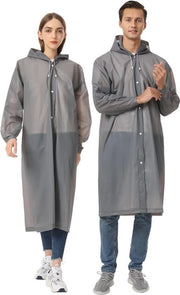 Poncho da pioggia per uomo e donna, impermeabile, riutilizzabile - 2 pezzi, EVA traspirante, per escursioni, bicicletta, campeggio