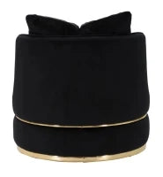 Poltrona Paris Space Nero/Gold cm Ø 84X72