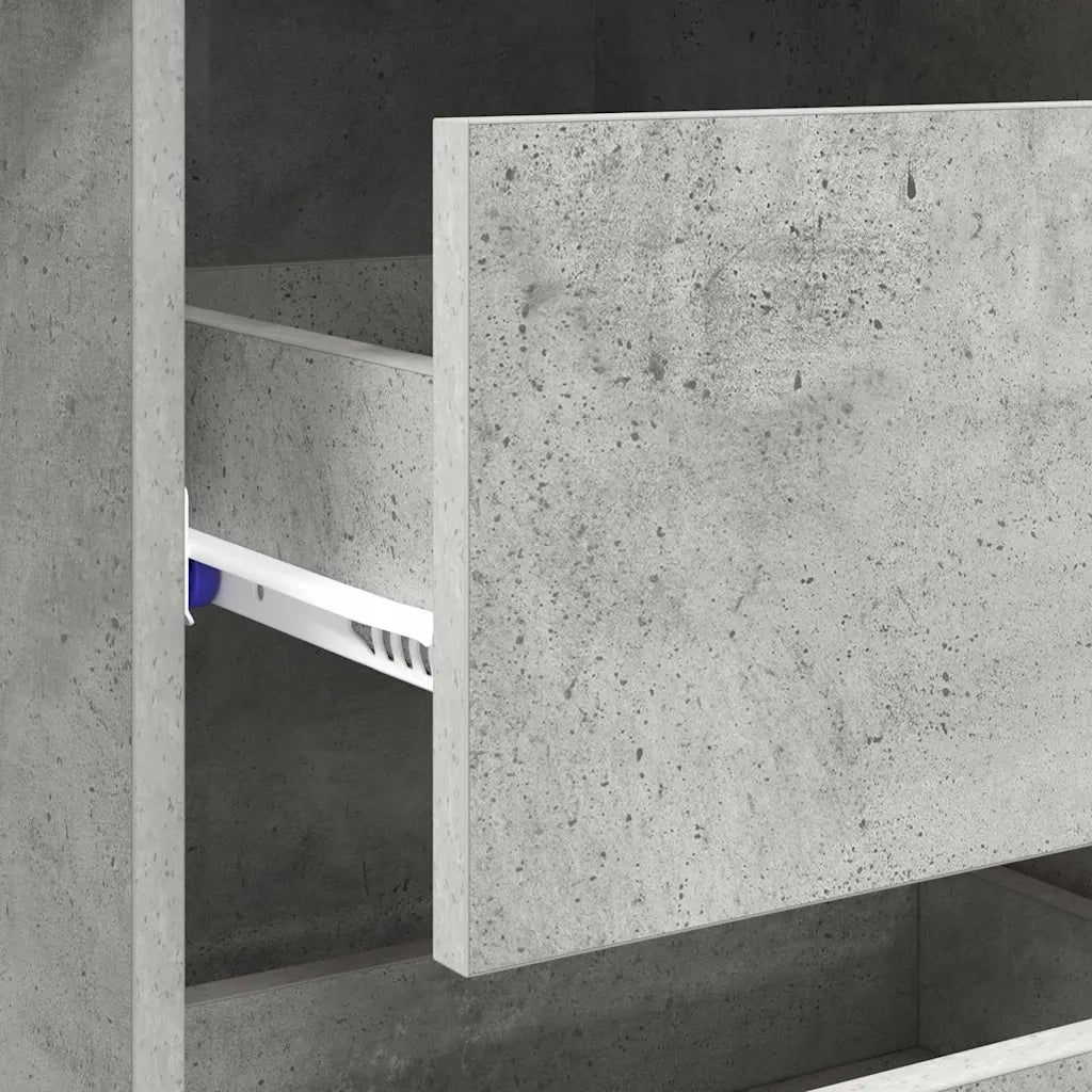 Scrivania | Tavolo da Ufficio Grigio cemento 90 x 37.5 x 75 cm Legno multistrato