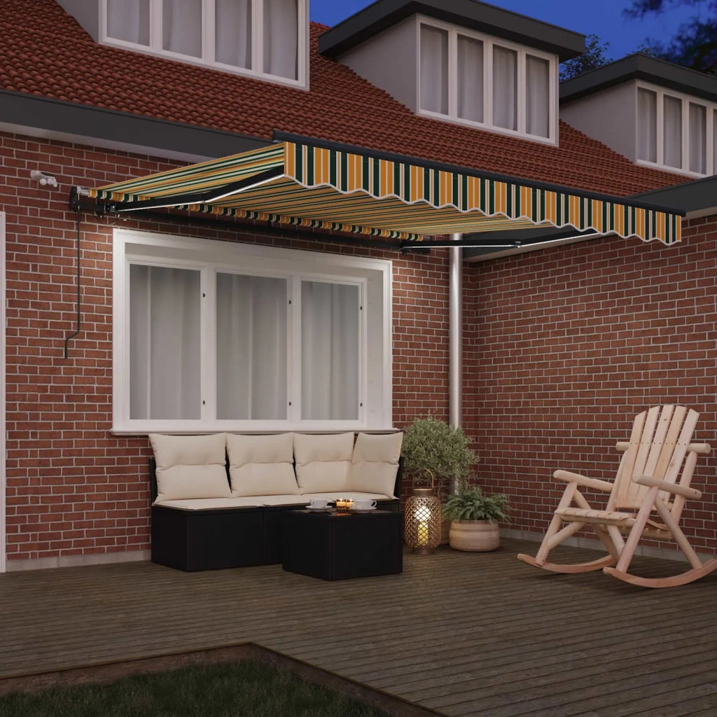 Tessuto per Tenda con Verde e giallo 300 x 250 cm Poliestere 3330166