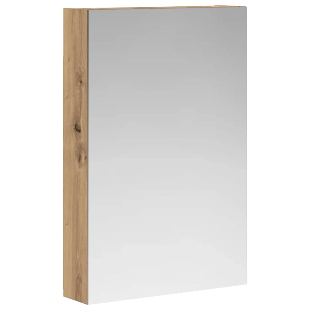 Mobiletto per specchio da bagno con porta Rovere Artigianale