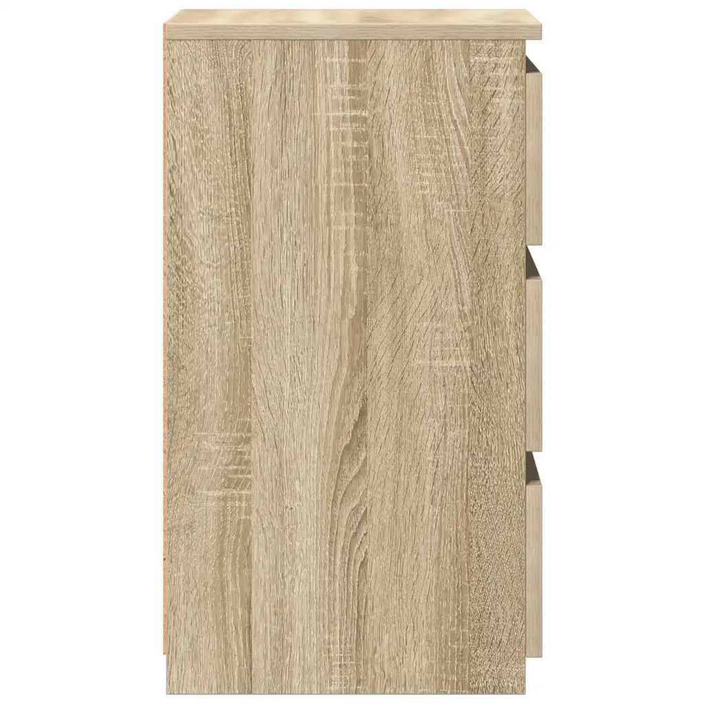 Comodini 2 pz-Set di 2 Tavolino da notte Rovere Sonoma 40x35x62,5 cm in Legno Multistrato
