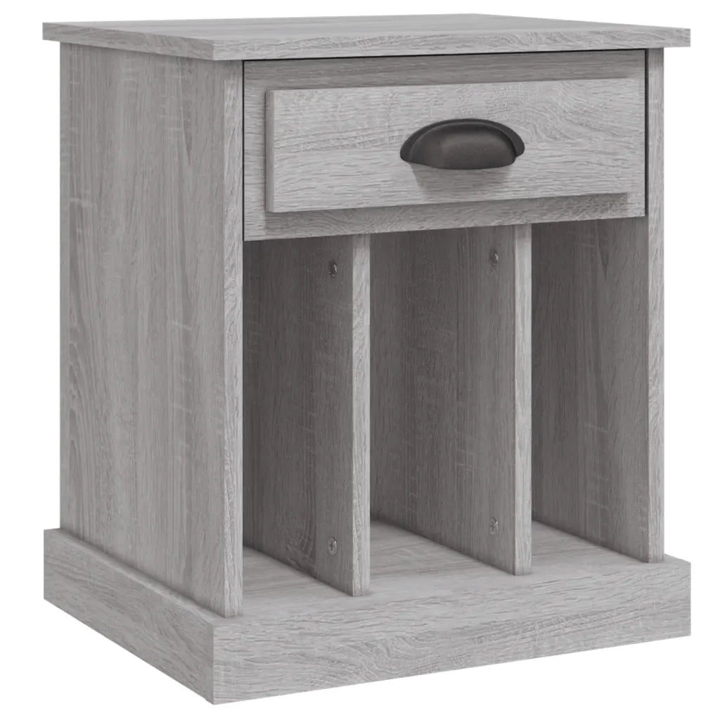 Set di 2 Comodini | Armadio da Notte | Mobiletto da notte Grigio Sonoma 43x36x50 cm