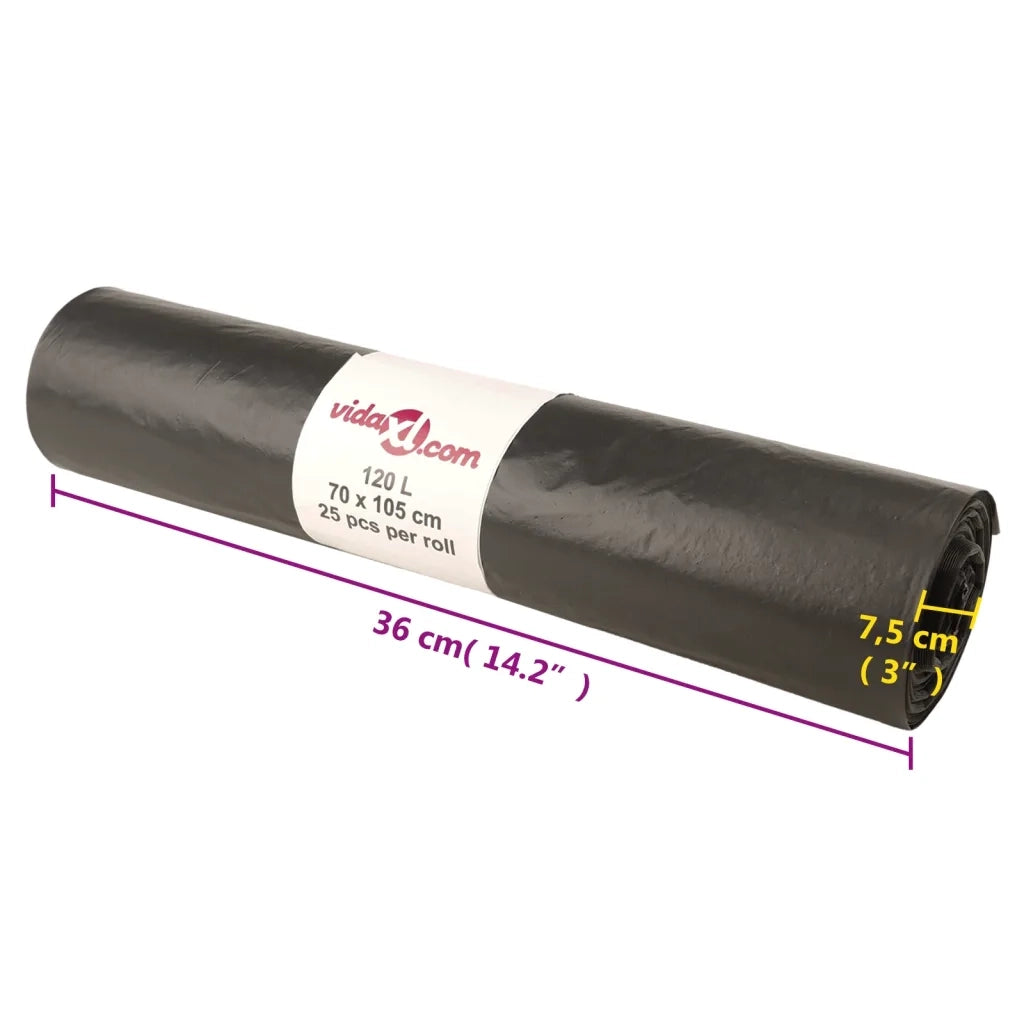 Sacchetti per Cestini 250 pz Neri 120 L CFW7468920