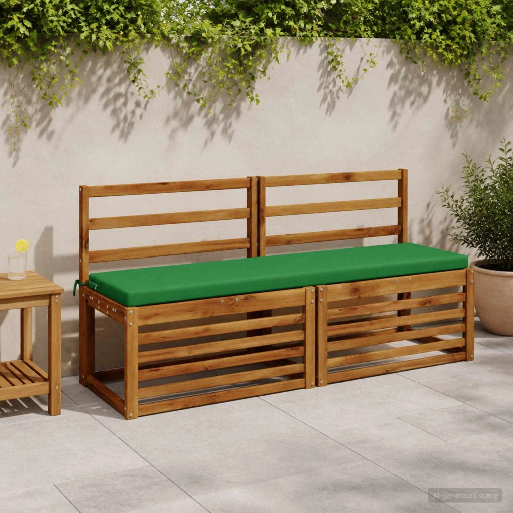 Cuscini per Panchina a 2 Pezzi SOEST 2 pz 100% Poliestere Verde 949005