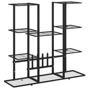 Portafiori | Sostegno per piante 94,5x25x89 cm Ferro Nero