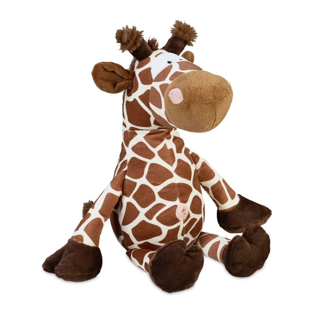 Fermaporta decorativo a forma di giraffa stanza bambini 30 x 20 x 15 cm uso sicuro in tessuto beige 13_0013477