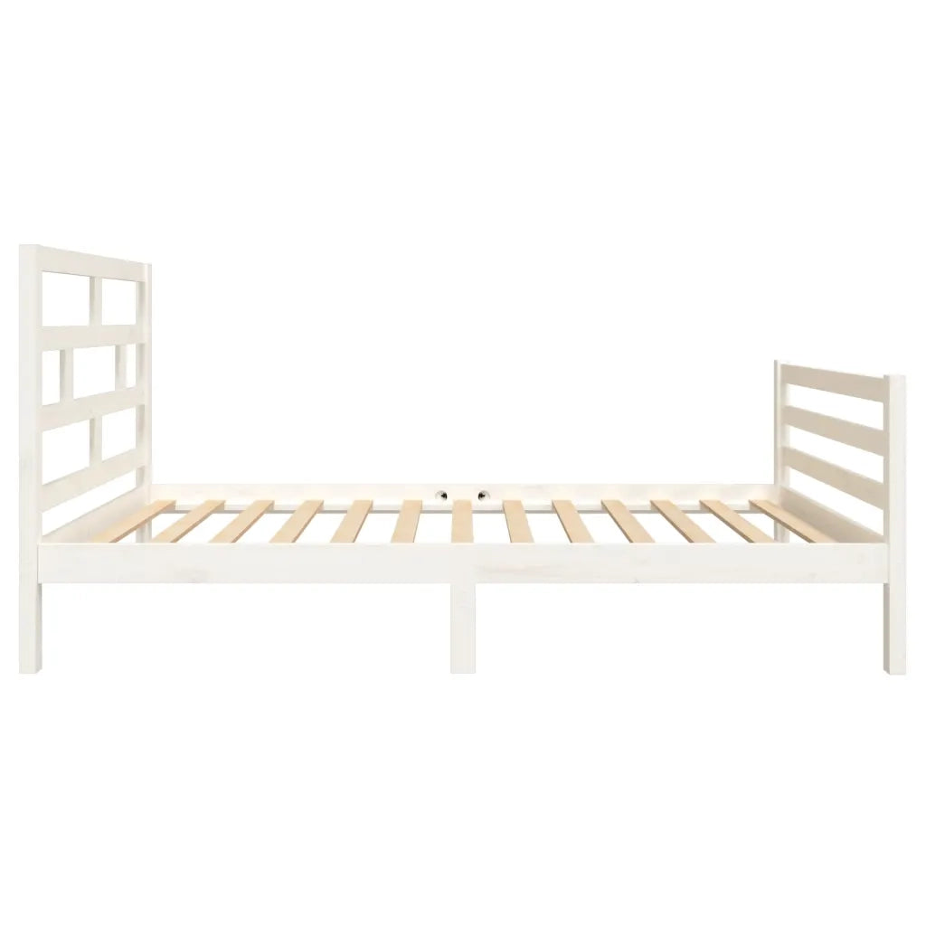Giroletto-Struttura Letto in Legno Massello di Pino Bianco 90x200 cm