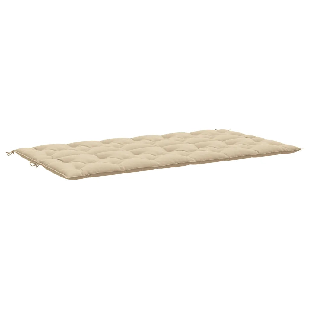 Cuscini Panca da Giardino 2pz Beige 200x50x7cm Tessuto Oxford