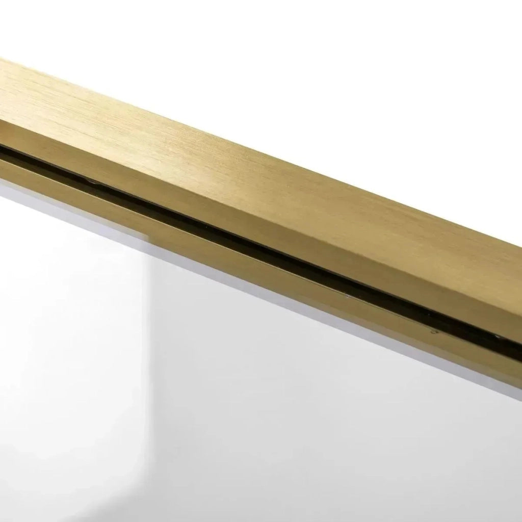 Cabina Doccia Rea Atlas 90x90 Brush Gold sinistra