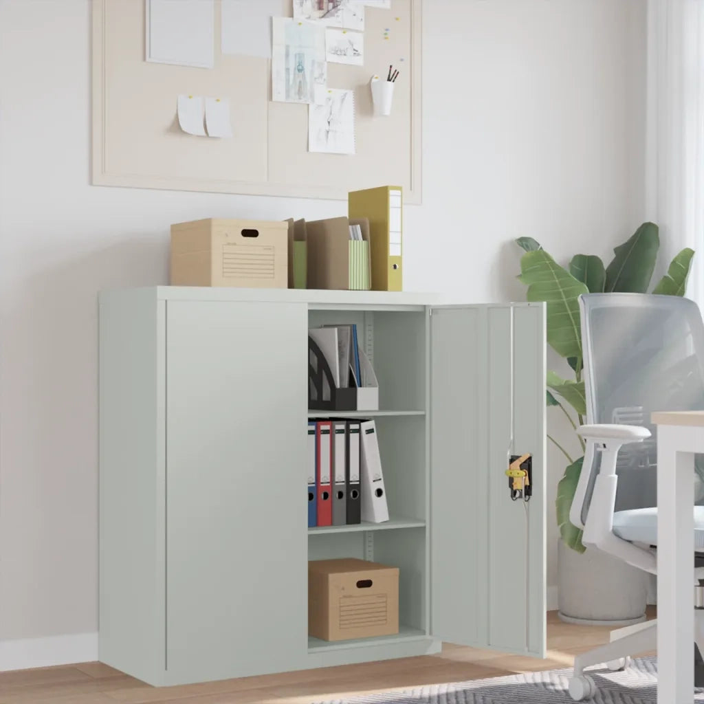 Armadio Classificatore Grigio Chiaro 90x40x105 cm in Acciaio CFW1678876