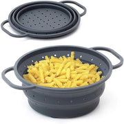 Colapreviene impermeabile a calore - setaccia pieghevole - 1 pezzo - antracite - silicone e metallo - 26 cm Ø