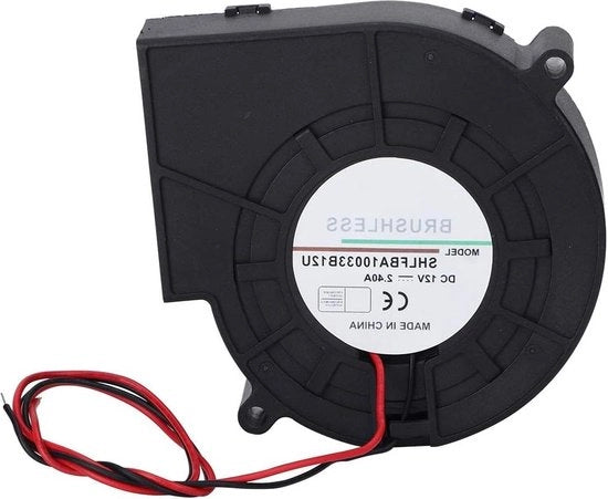 Ventilatore senza batteria 12V 2.4A Turbina a doppia elica soffiante silenzioso ventilazione e raffreddamento per picnic e campeggio