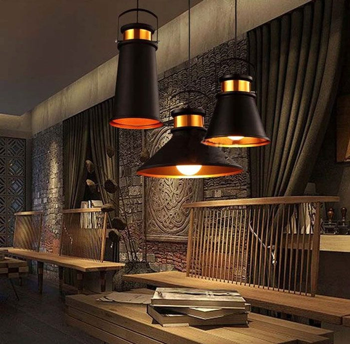 Lampada Da Soffitto Asti B Nero/oro