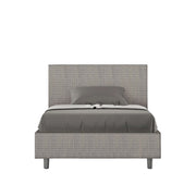 Letto 1 Piazza e Mezzo 120x190 cm con Rete e Contenitore Adele Labirinto 02 Grigio